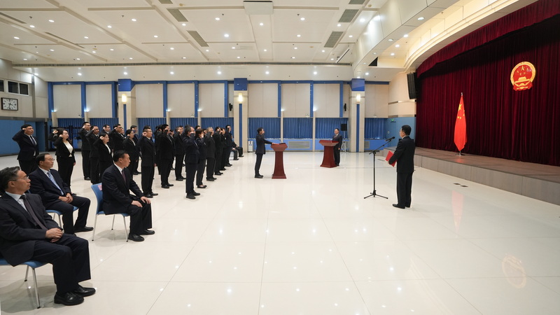 水利部舉行機關(guān)新任職公務(wù)員憲法宣誓儀式